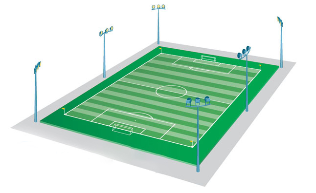 体育学院足球场照明改造案例